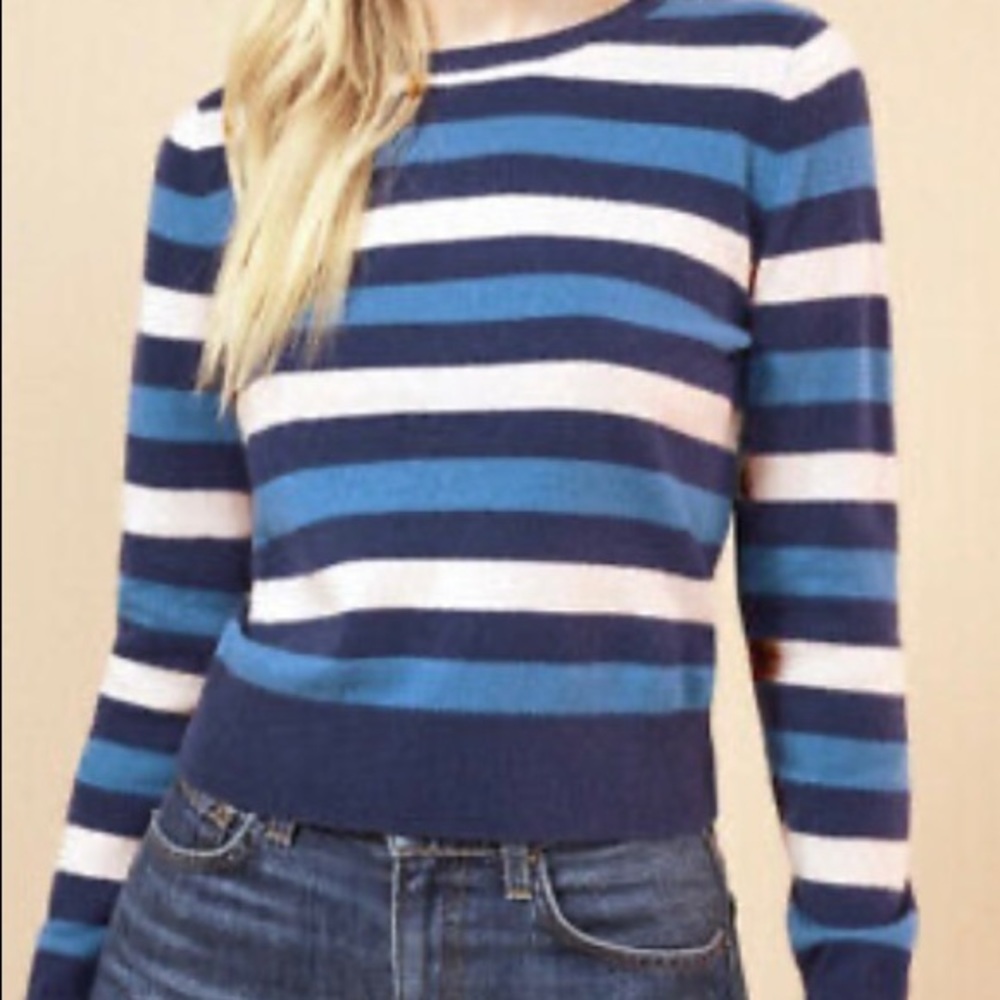 Reformation Cashmere Striped Sweater